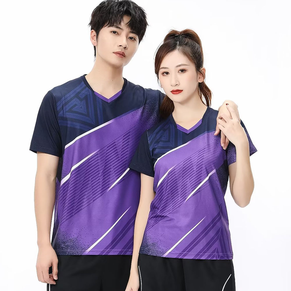 Badminton Emoji - Kaus lengan pendek Ping Pong Pria