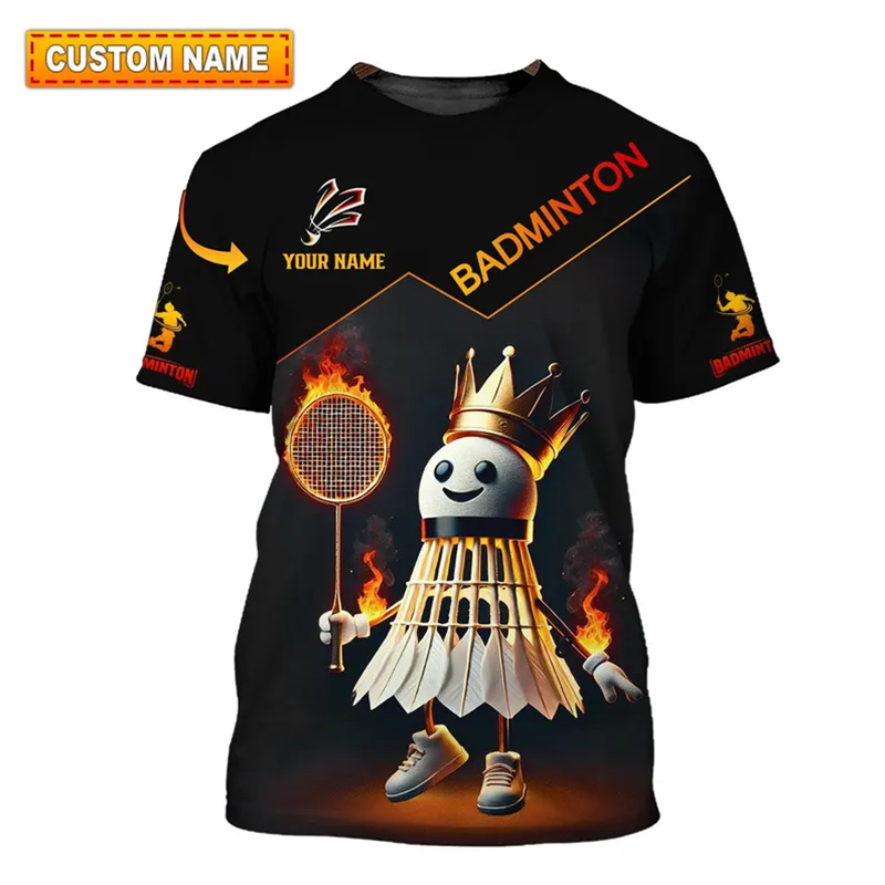 Badminton Emoji - Kaus Olahraga Bulu Tangkis Pakaian Pria