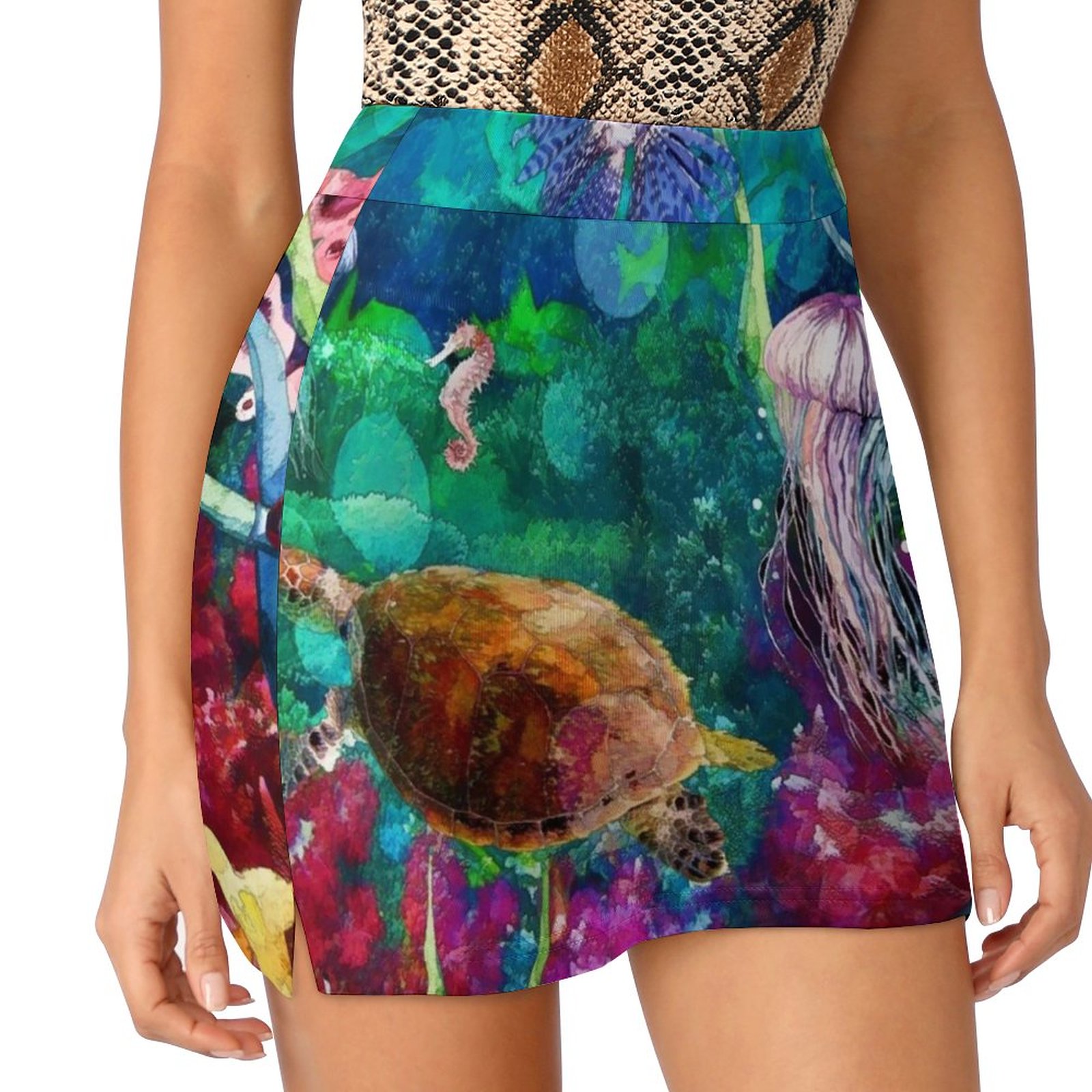 Turtle On The Reef rok wanita, - Badminton Minion ulasan dan harga