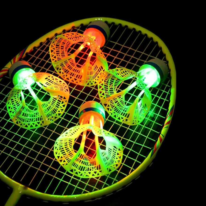 Bola Bulu Tangkis Bercahaya LE - Badminton Materi ulasan dan harga