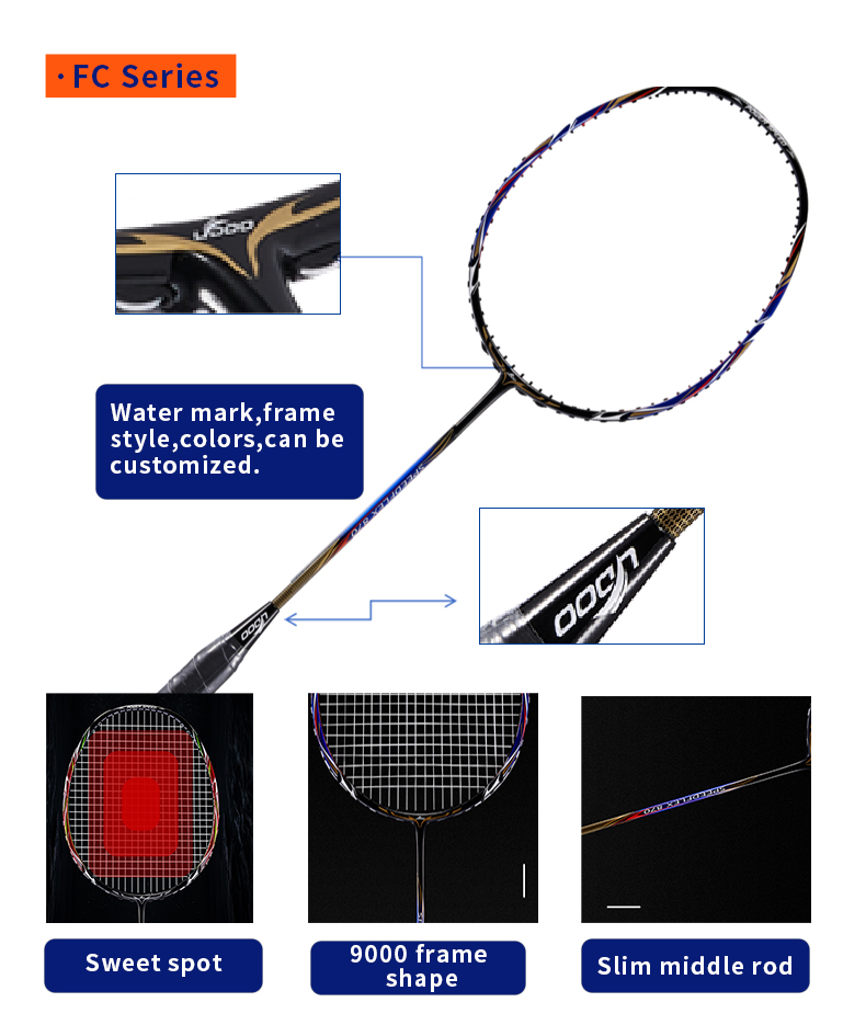 Raket badminton G5 grip berbah - Badminton Materi ulasan dan harga
