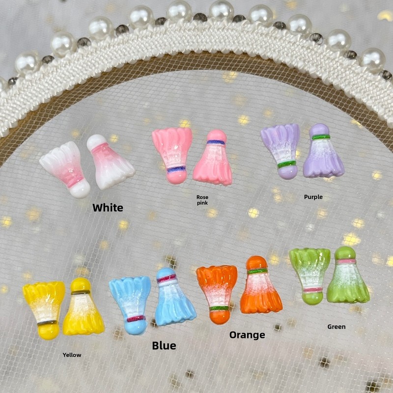 20pcs Hiasan Kuku Mini Kartun  - Badminton Minion ulasan dan harga