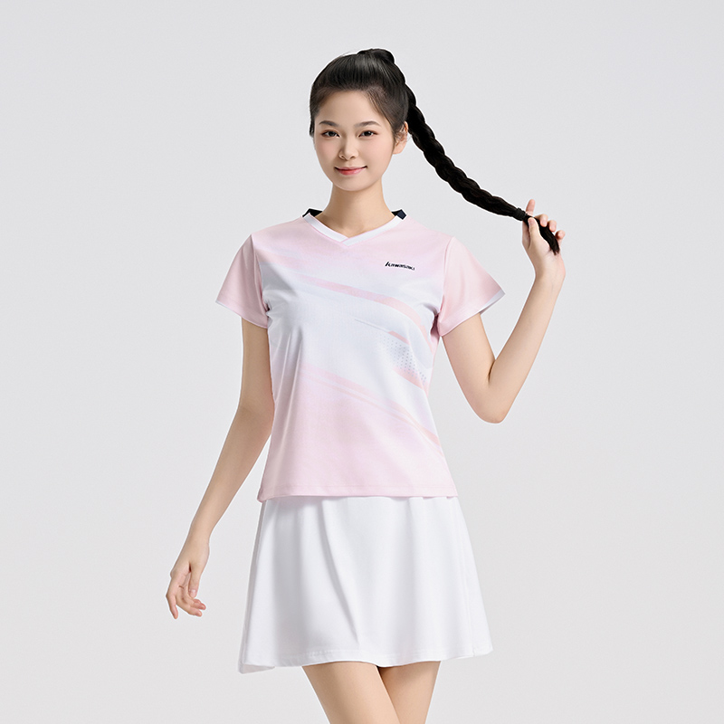 Kaos Bulu Tangkis Wanita Asli  - Badminton Wallpaper ulasan dan harga